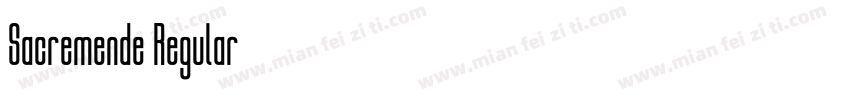 Sacremende Regular字体转换